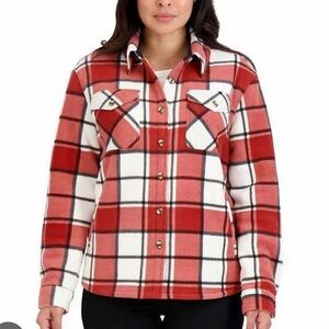 Sage Collective plush shirt jacket - Medium